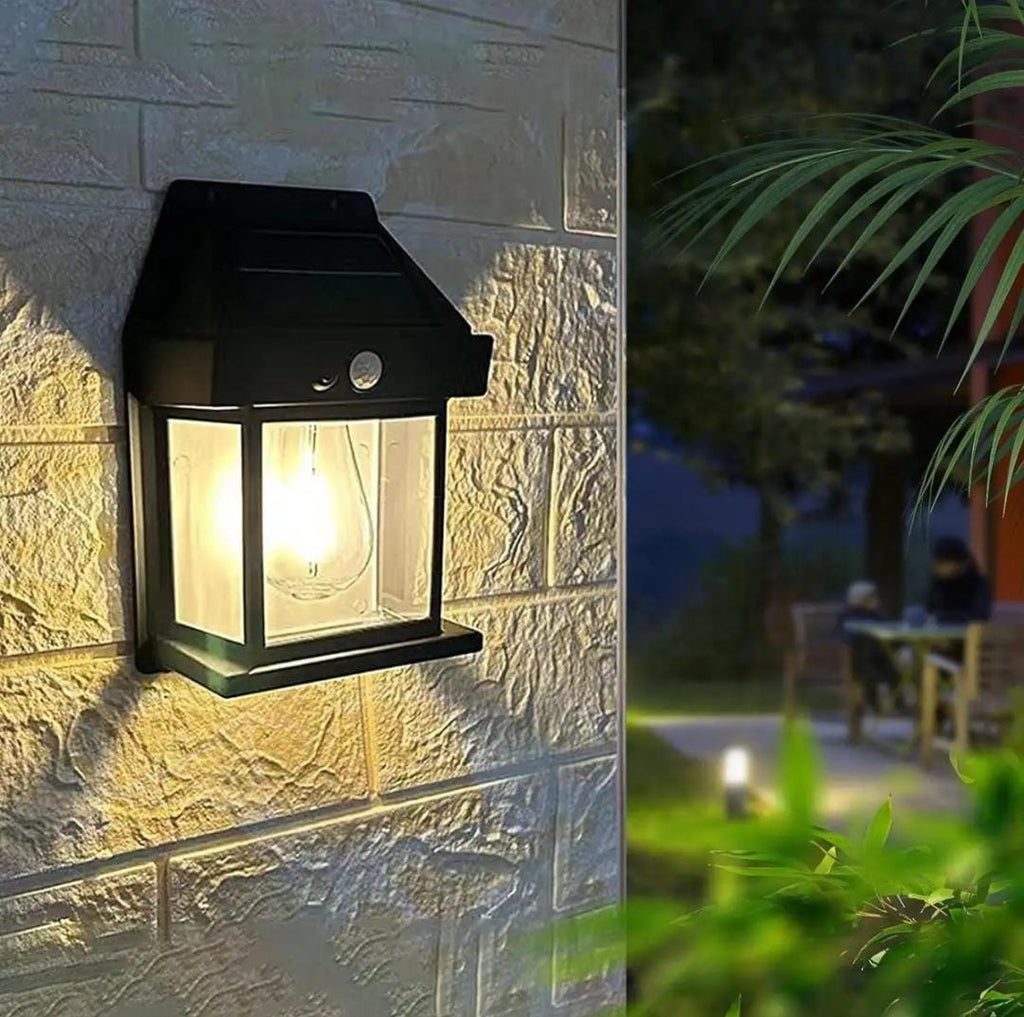 Solar Wall Lamp – Energy-Saving Outdoor Light with Waterproof Design for Home and Garde
