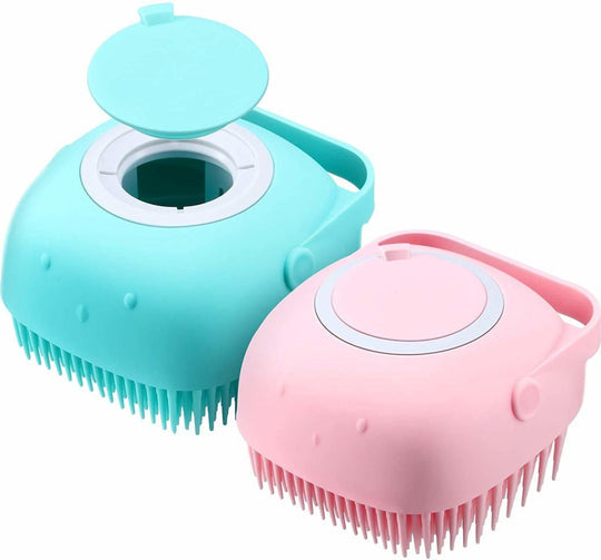 Silicone Bath Body Brush | Exfoliating Scrub with Soap Dispenser