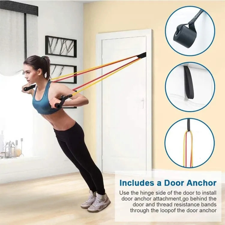 High Quality Portable Resistance Bands With Handles, Resistance Tubes
