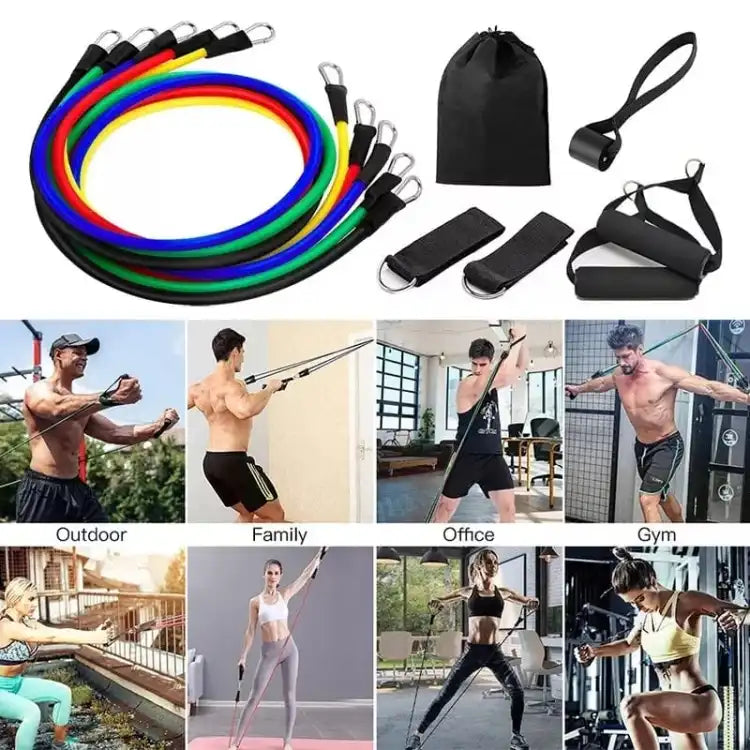High Quality Portable Resistance Bands With Handles, Resistance Tubes