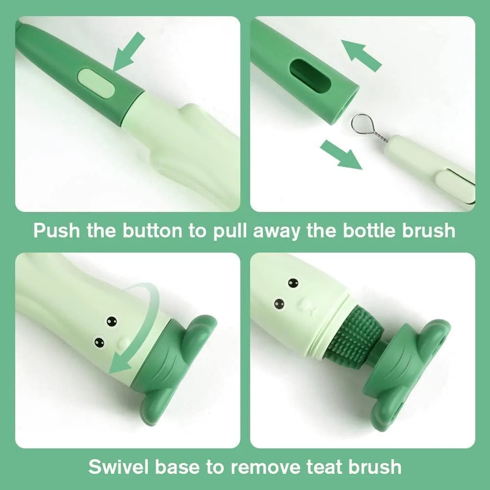3-in-1 Silicone Baby Bottle Cleaning Brush