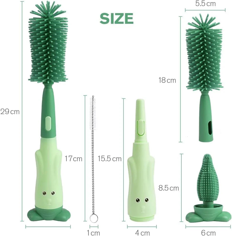 3-in-1 Silicone Baby Bottle Cleaning Brush