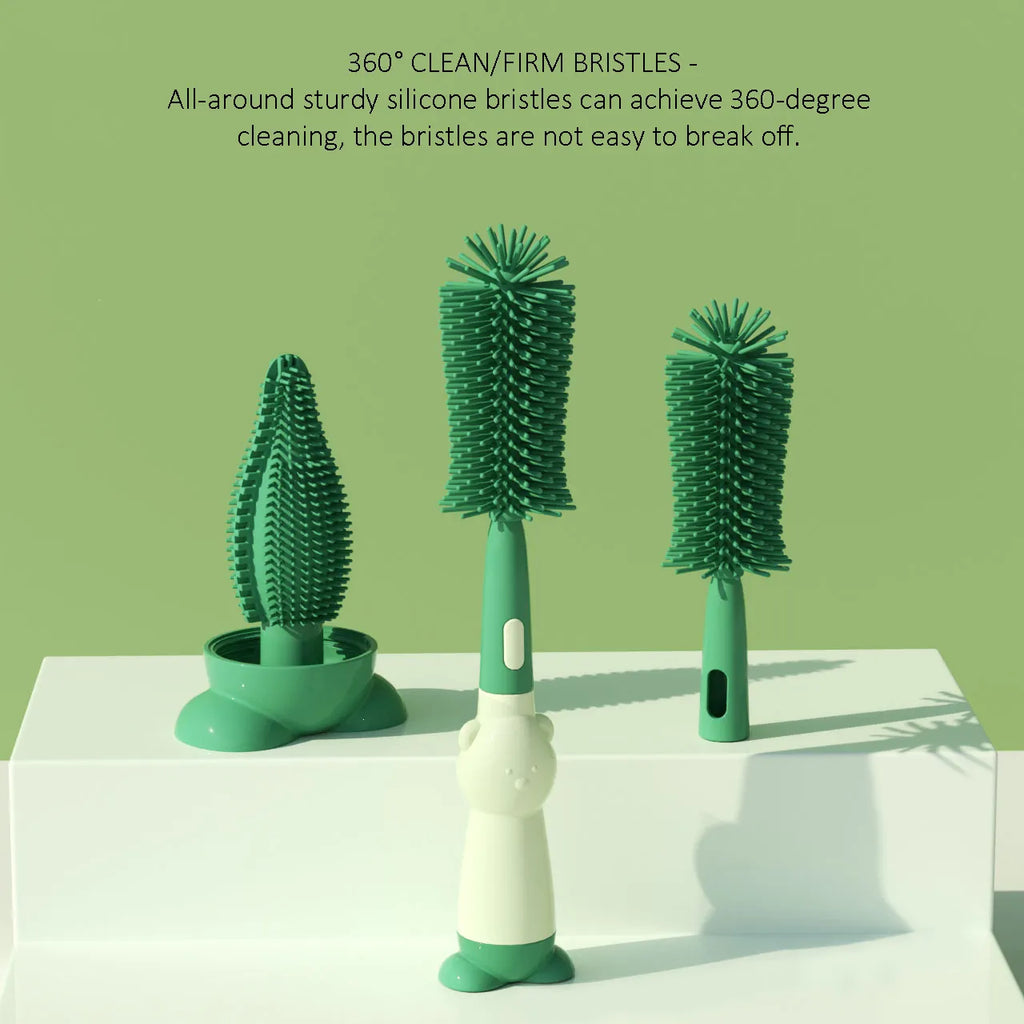 3-in-1 Silicone Baby Bottle Cleaning Brush