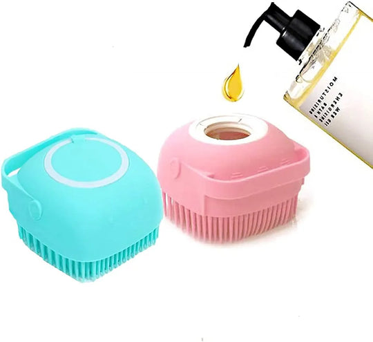 Silicone Bath Body Brush | Exfoliating Scrub with Soap Dispenser