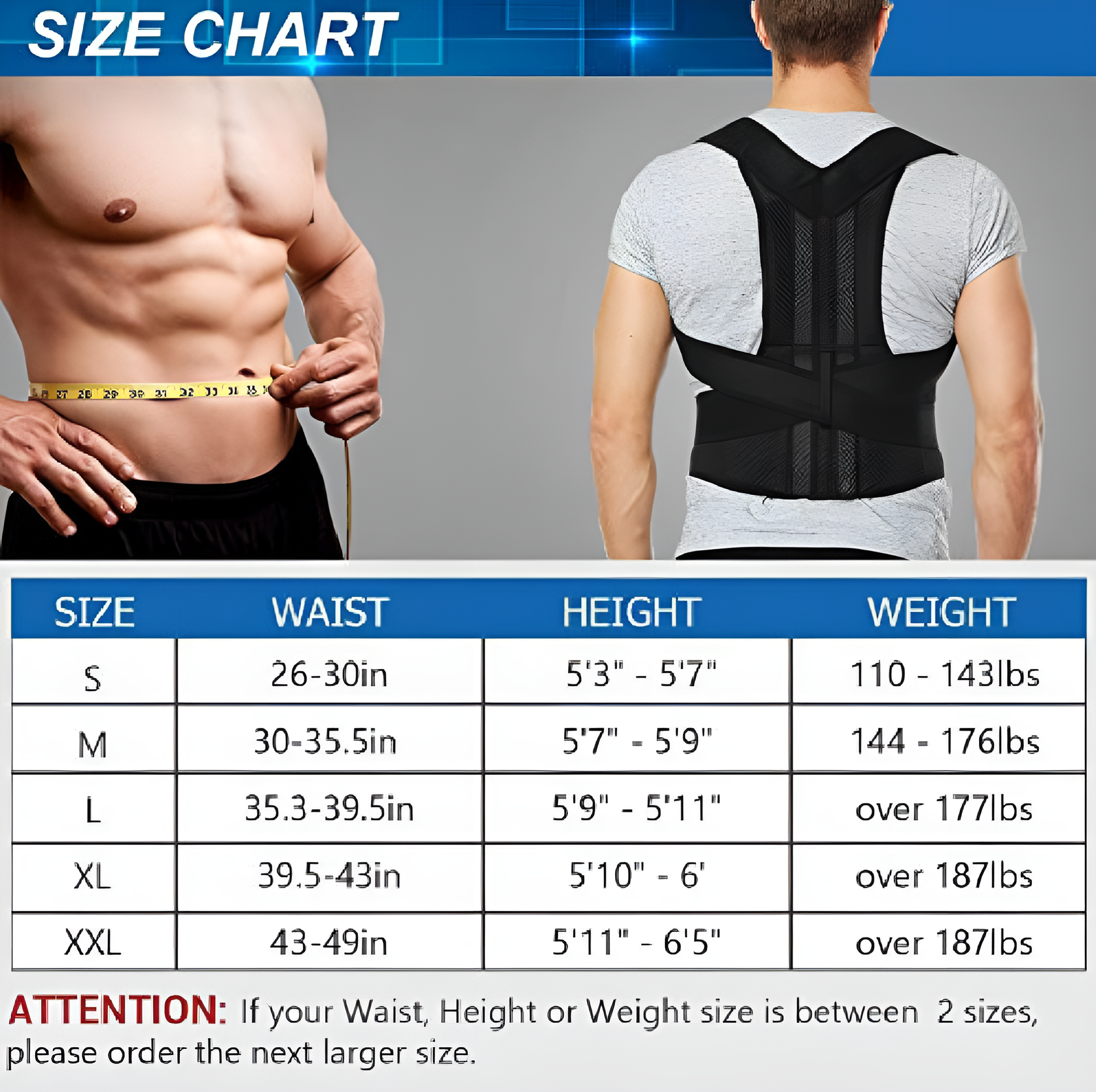 Posture corrector belt, Back support belt, Backbone Belt