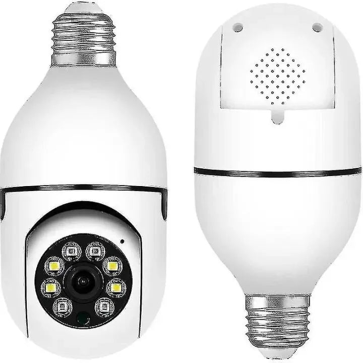 Bulb Camera 1080P WiFi 360° Panoramic Security Camera | Night Vision & Two-Way Audio